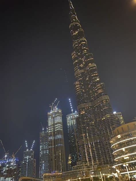 Kostenlose Hintergrundbilder Dubai Burj Khalifa Wolkenkratzer Nacht
