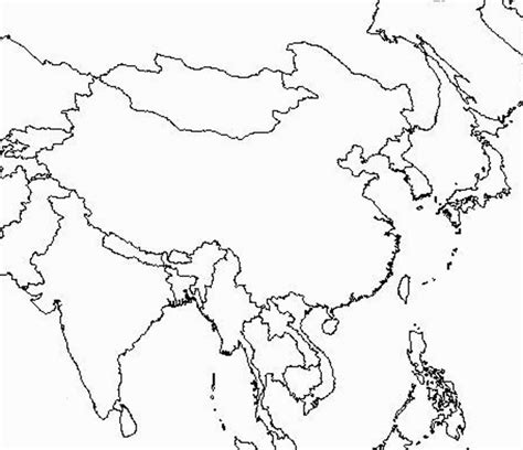The earth with accurate asia country boundaries map, image furnished by nasa. Printable Us Map No Labels Best Us Map With State Labels World Maps with regard to Printable ...