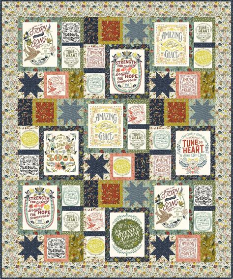 Moda Songbook Guiding Stars Quilt Kit By Fancy That Design House