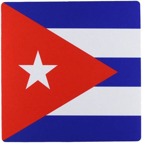 Buy 3drose 8 X 8 X 0 25 Inches Flag Of Cuba Cuban Blue Stripes Red