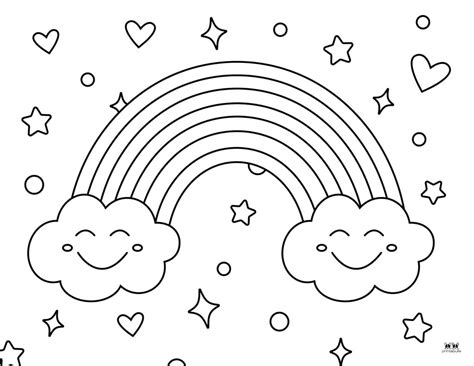 Free Printable Rainbow Coloring Page Francesco Printable