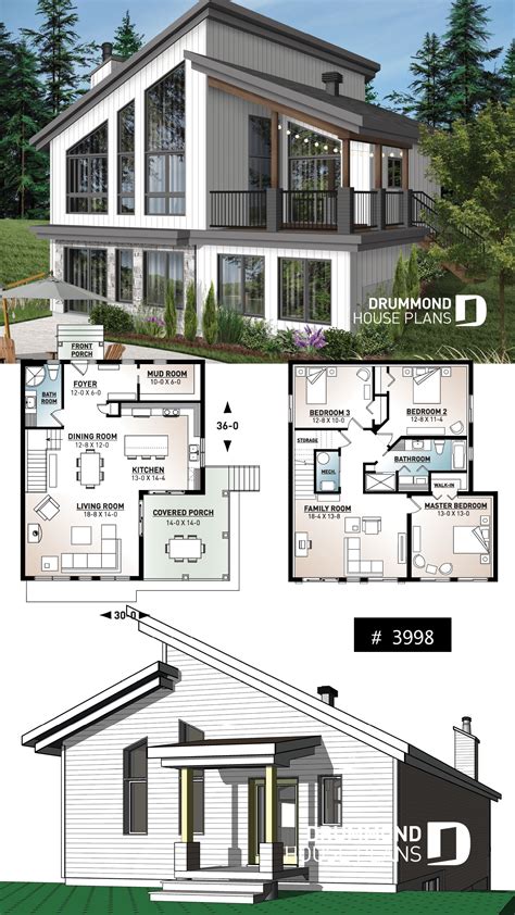 Discover The Plan 3998 Malbaie Which Will Please You For Its 3