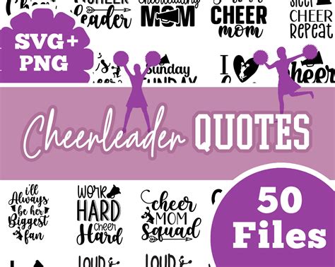 50 Cheerleader Sports Quote Files Etsy
