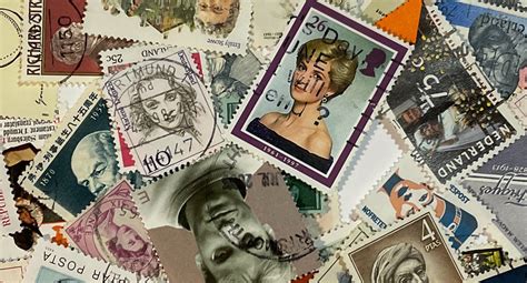 50 Vintage Postage Stamps Of Famous People Perfect For Etsy