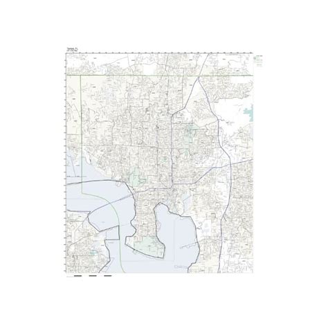 Buy Working Maps Zip Code Wall Map Of Tampa FL Zip Code Map Laminated