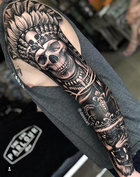Pin By Taylor Barber On Sleeve Skull Sleeve Tattoos Sleeve Tattoos Tattoo Sleeve Designs