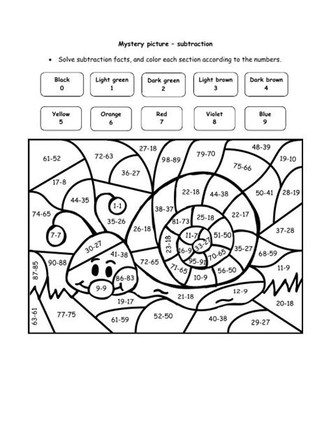 Some of the sections included in this worksheet are listed below: super teacher worksheets math puzzle picture | Happy Snail ...