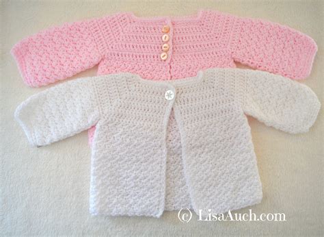 Free Crochet Baby Cardigan Patterns Lisaauch