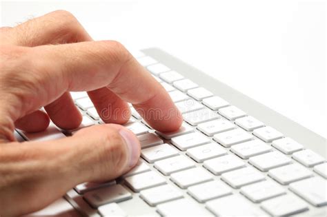Typing On A Computer Keyboard Stock Image Image Of Writing Keyboard