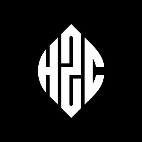 Hzc Circle Letter Logo Design With Circle And Ellipse Shape Hzc