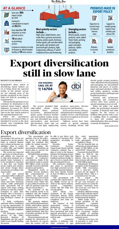 Export Diversification Still In Slow Lane The Daily Star Bangladesh