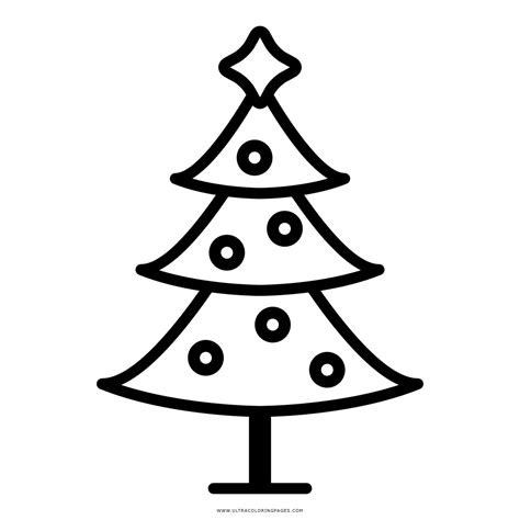 Christmas Tree Coloring Page Ultra Coloring Pages