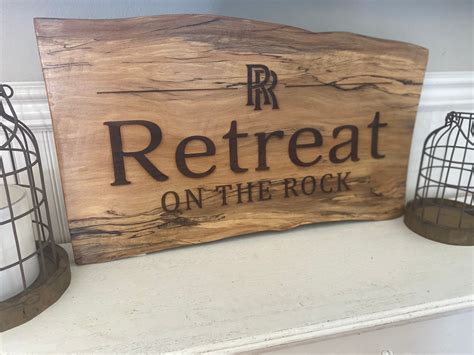Wood Signs Laser Engraved Plaques Live Edge Signs Etsy