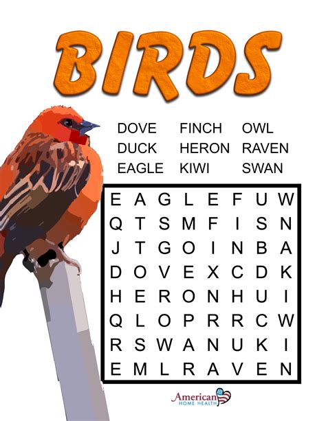 Birds Word Search Puzzle Word Search Puzzles Printables Free Sexiz Pix