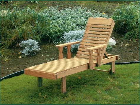 Leisure Lawns Pine Wood Chaise Lounge From DutchCrafters Amish