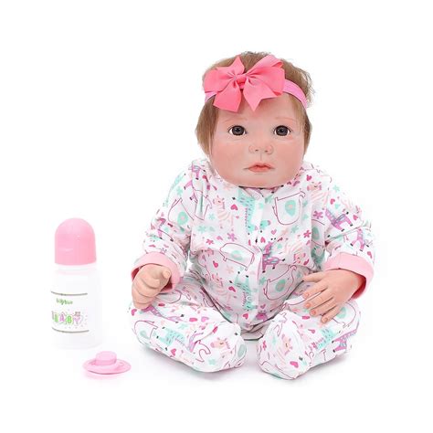 Cute Bebe Doll Reborn Pp Cotton Body 50cm Silicone Reborn Baby Dolls