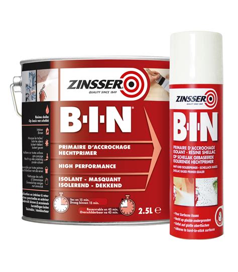 Zinsser B I N Primer Stain Block A Primer Sealer And Stain Killer