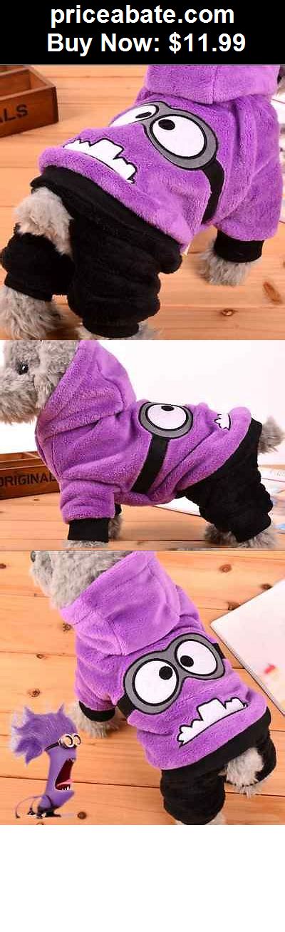 Purple Minion Winter Warm Coat Hoodie For Pet Dog Cute Purple Puppy