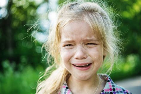 Sad Little Girl Crying Stock Photo Image Of Boredom 41240822