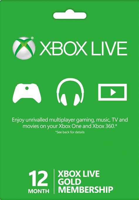 Купить Xbox Live Gold 12 Месяцев со скидкой