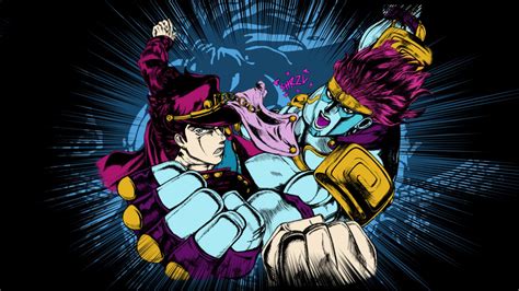 Would you like to change the currency to pounds (£)? Jotaro and Star Platinum  Wallpaper by SickBoy182 on ...