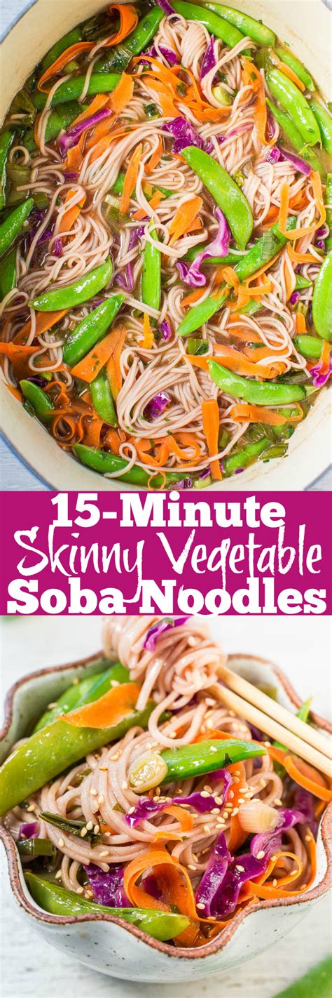 15 Minute Skinny Vegetable Soba Noodles Recipe Food