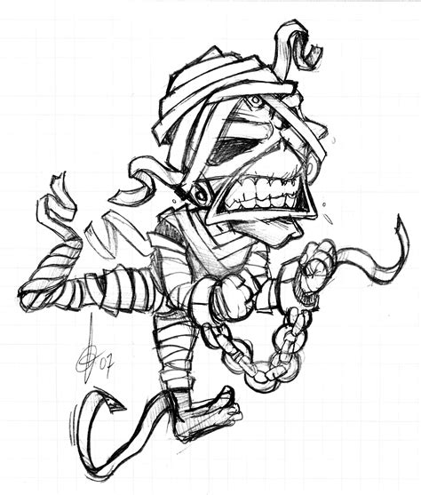 Iron Maiden · Eddie The Head · Powerslave Boceto Sketch Desenho