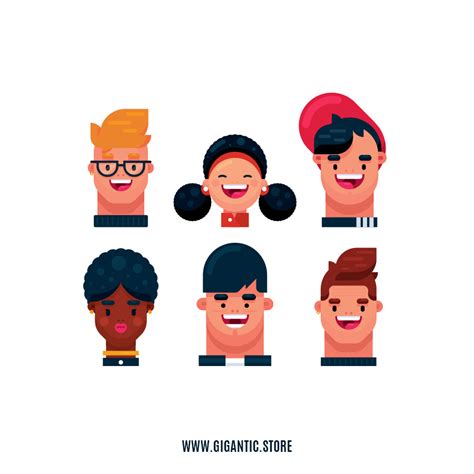 Flat Design Teenage Character Illustrations On Behance