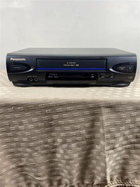 PANASONIC BLUE Line VCR VHS Model PV V4022 Tested Works Great 64 99
