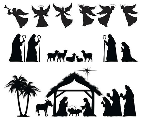 Nativity Silhouette Illustrations Royalty Free Vector Graphics And Clip
