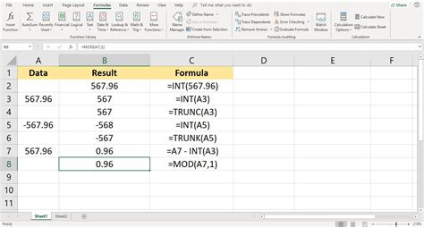 Maybe you would like to learn more about one of these? Round Down to the Nearest Integer in Excel with the INT Function