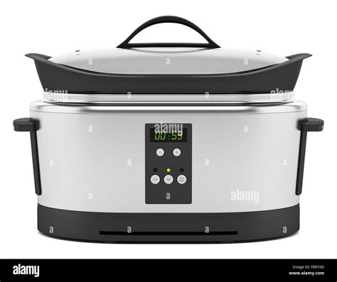 Slow Cooker Isolated On White Background Stock Photo Alamy