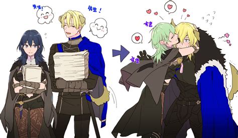 Byleth Byleth Dimitri Alexandre Blaiddyd And Enlightened Byleth