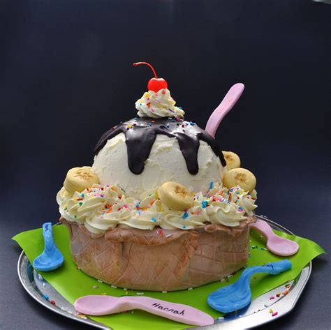 Ice Cream Sundae Cake Ice Cream Sunday Cake Waffle Bowl Is Flickr