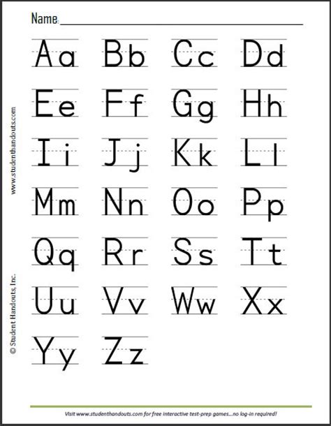 These worksheets are for coloring, tracing, and writing uppercase and lowercase letters. Free Printables of the Alphabet | This is a sample sheet ...