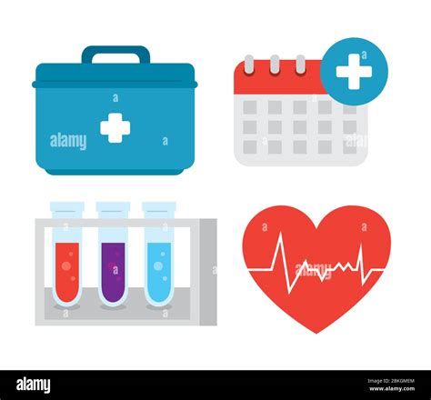 Set Of Medical Equipments Icons Stock Vector Image And Art Alamy
