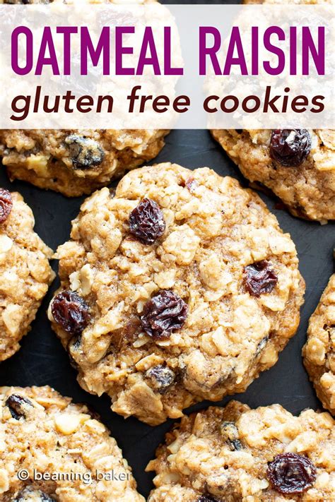 How to store almond flour oatmeal cookies. Classic Gluten Free Oatmeal Raisin Cookies Recipe (V, GF): a foolproof, easy re… | Raisin cookie ...