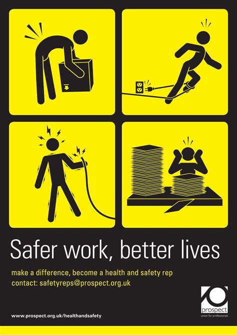Putting all your safety posters in one place isn't a good idea because a cluttered wall of signs is overwhelming and (you can even bring posters to safety meetings to use as a starting point for a discussion and then. Pin by Michał Górzyński on BHP | Workplace safety, Office safety, Health, safety poster