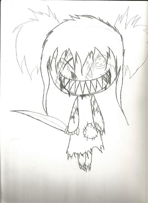 Image of cartoon kawaii cute scary ghost spooky halloween art artwork. scary doll by NullifyDaWolf on DeviantArt
