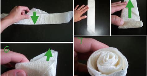 Cards And Cardigans Napkin Rose Tutorial