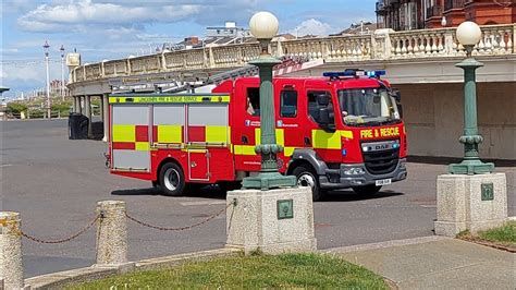 Lancashire Fire A Rescue Service L30p1 Blackpool Daf Lf Pump Responding