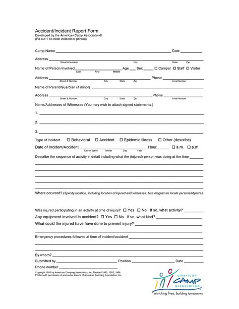 Incident Report Form Template Word in 2021 | Incident report form, Incident report, Report template
