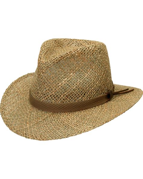 Black Creek Mens Straw Western Fashion Hat Mens Straw Hats Straw