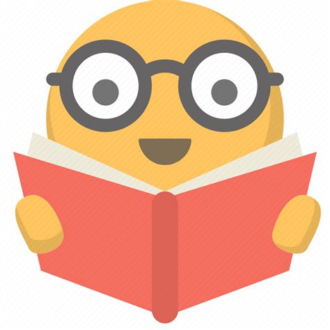 Emoji Face Geek Learning Nerd Reading Studying Icon Download On