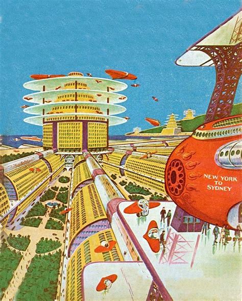 Future City Retro Futurism Retro Futuristic Science Fiction Art