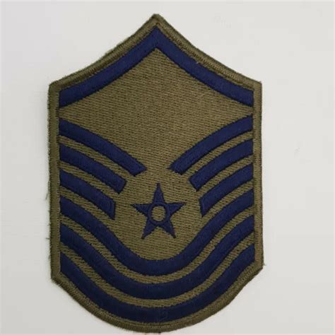 Vintage Us Air Force Master Sergeant Rank Insignia Cloth Patch 656