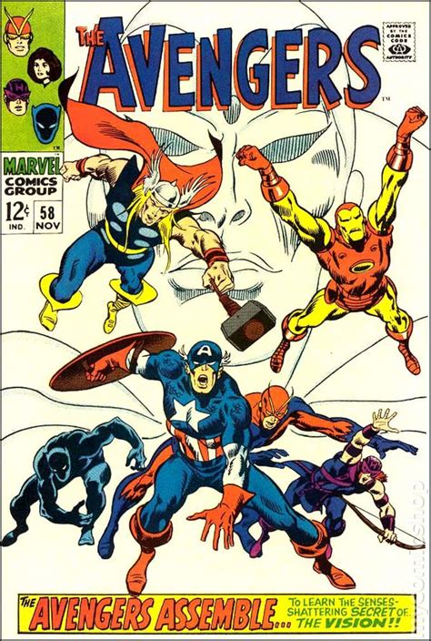 Avengers Comic Books Issue 58 1968