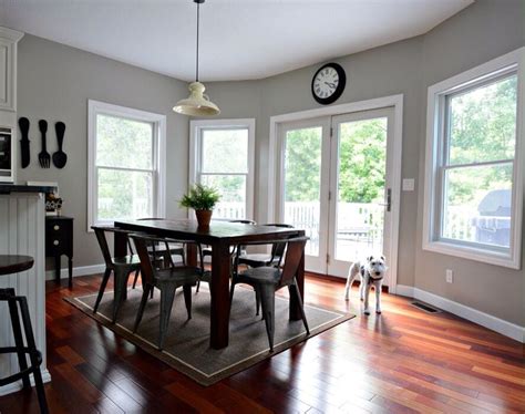 The kitchen is open to the living room and. Sherwin Williams Mindful Gray | Mindful gray, Paint colors ...
