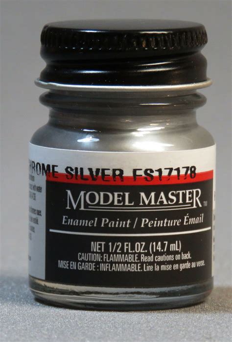 Testors Paint Model Master Chrome Silver Enamel Kit 12oz 147ml