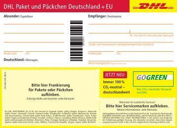 Kijk voor meer informatie op onze. Dhl Retouren Aufkleber / DHL-Aufkleber ausdrucken - CCM : Ship and track parcels with dhl ...